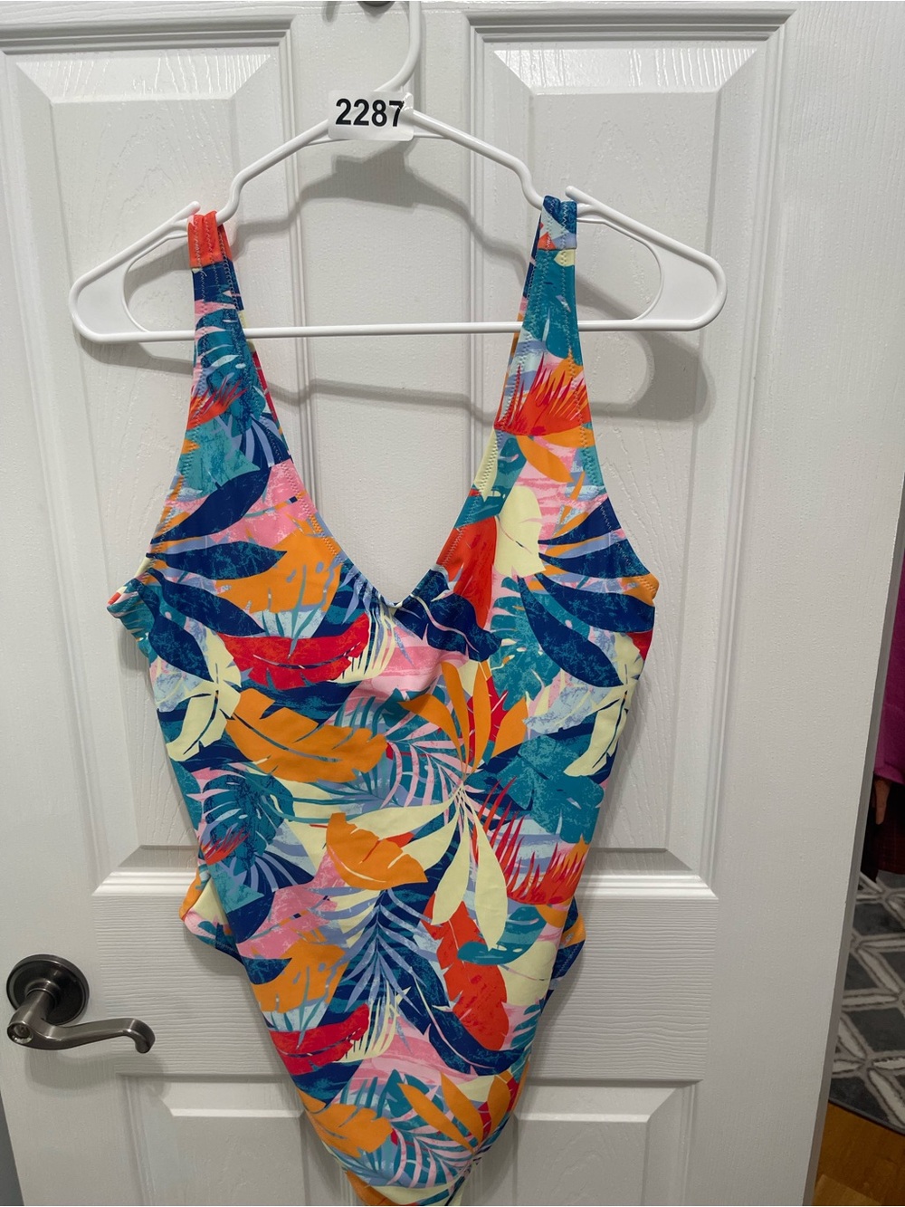 Old Navy women’s One-Piece Swimsuit - Blue, Orange, Yellow, Pink - Picture 3 of 13